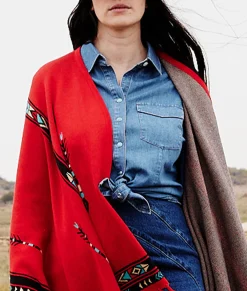 Lucchese Alpaca Fleece Cape*Women Outerwear|Capes