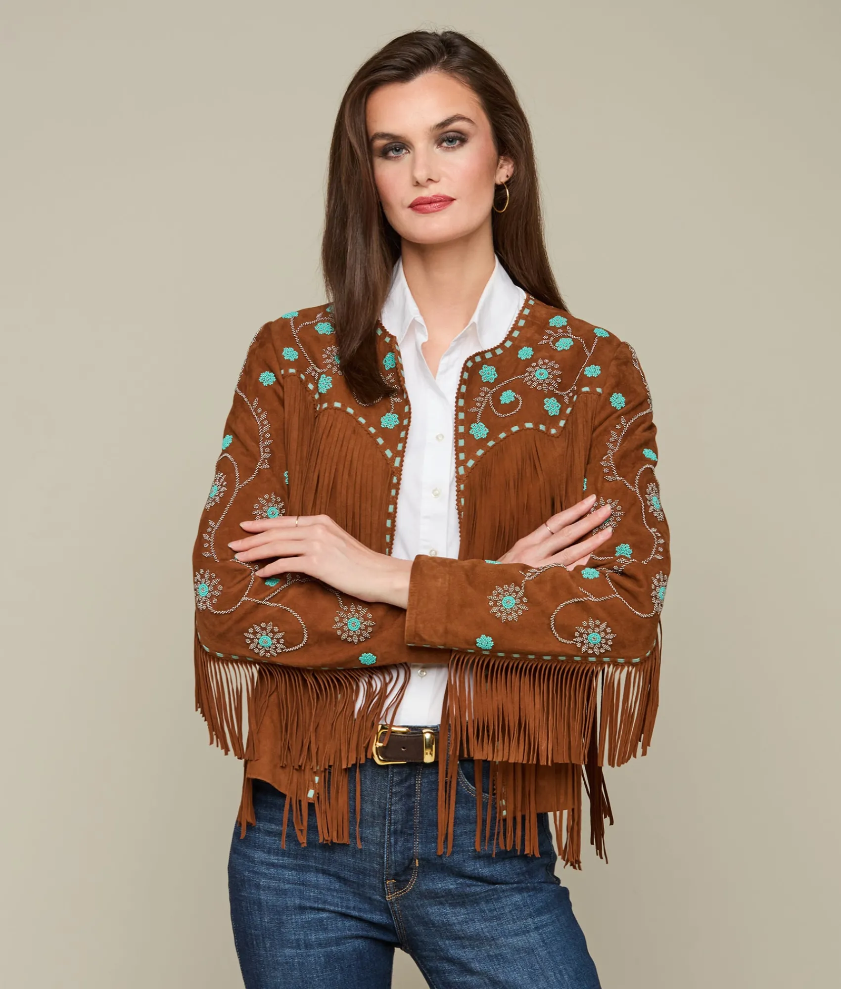 Lucchese Beaded Fringe Jacket*Women Outerwear