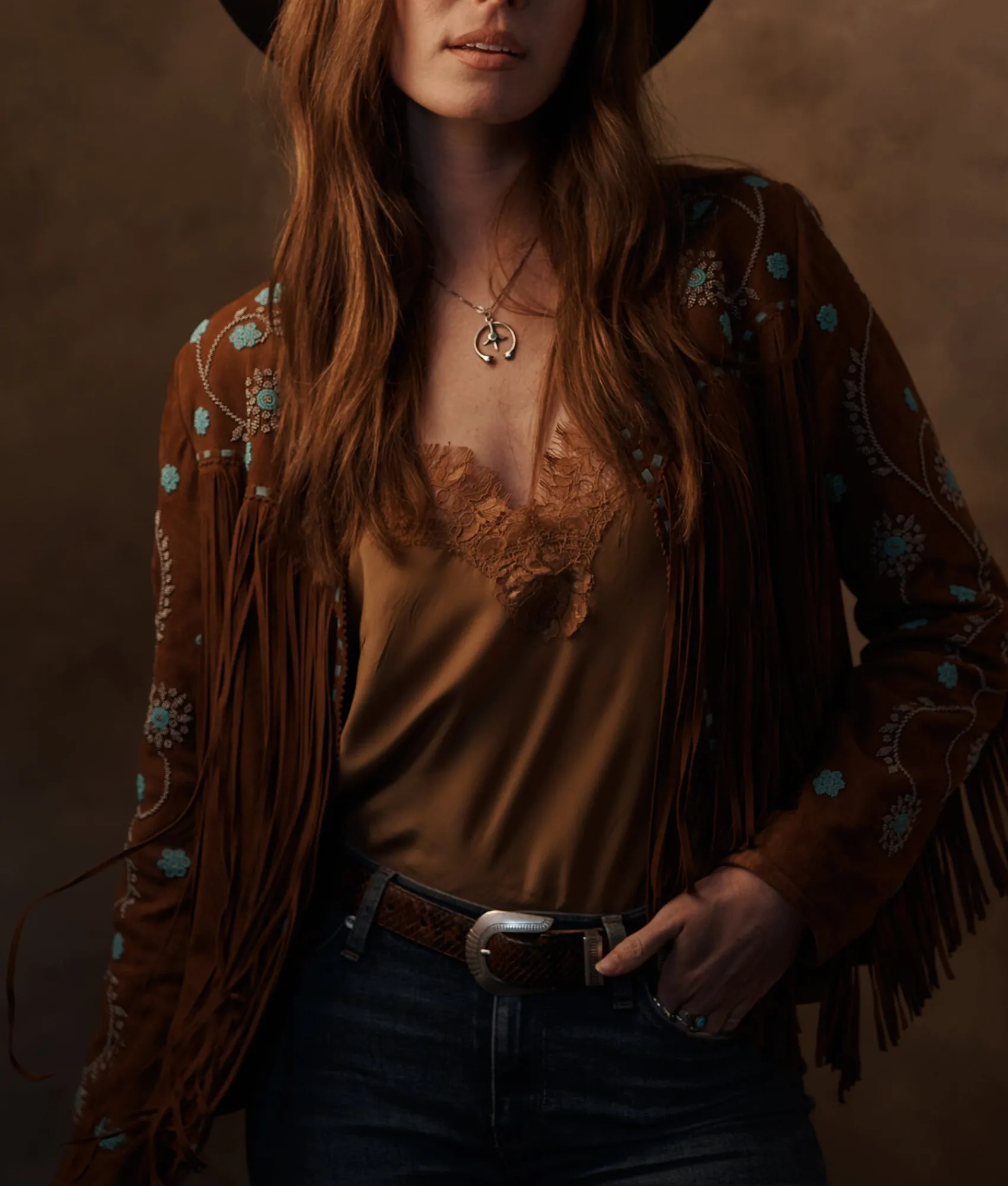 Lucchese Beaded Fringe Jacket*Women Outerwear