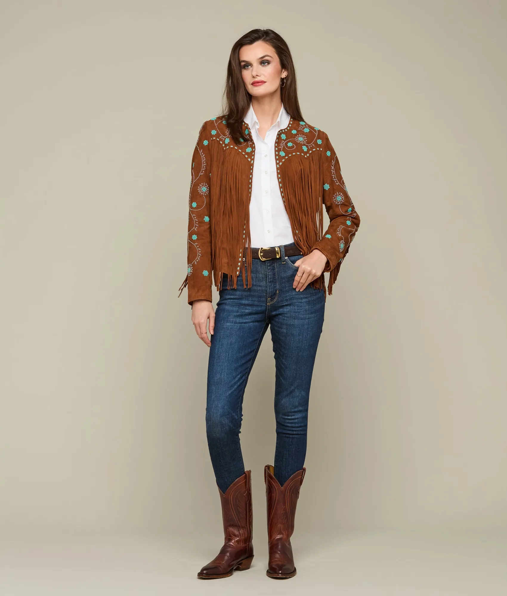 Lucchese Beaded Fringe Jacket*Women Outerwear
