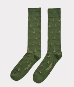 Lucchese Boot Print Dress Socks* Socks