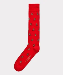 Lucchese Boot Print Dress Socks* Socks