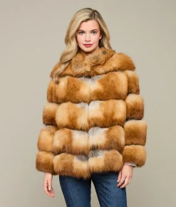 Lucchese Canadian Red Fox Jacket*Women Furs|Outerwear