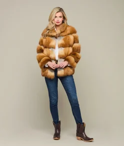 Lucchese Canadian Red Fox Jacket*Women Furs|Outerwear