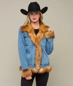 Lucchese And Red Fox Jacket*Women Furs|Outerwear