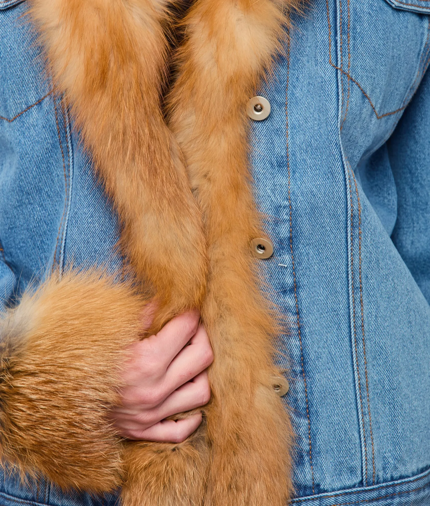 Lucchese And Red Fox Jacket*Women Furs|Outerwear