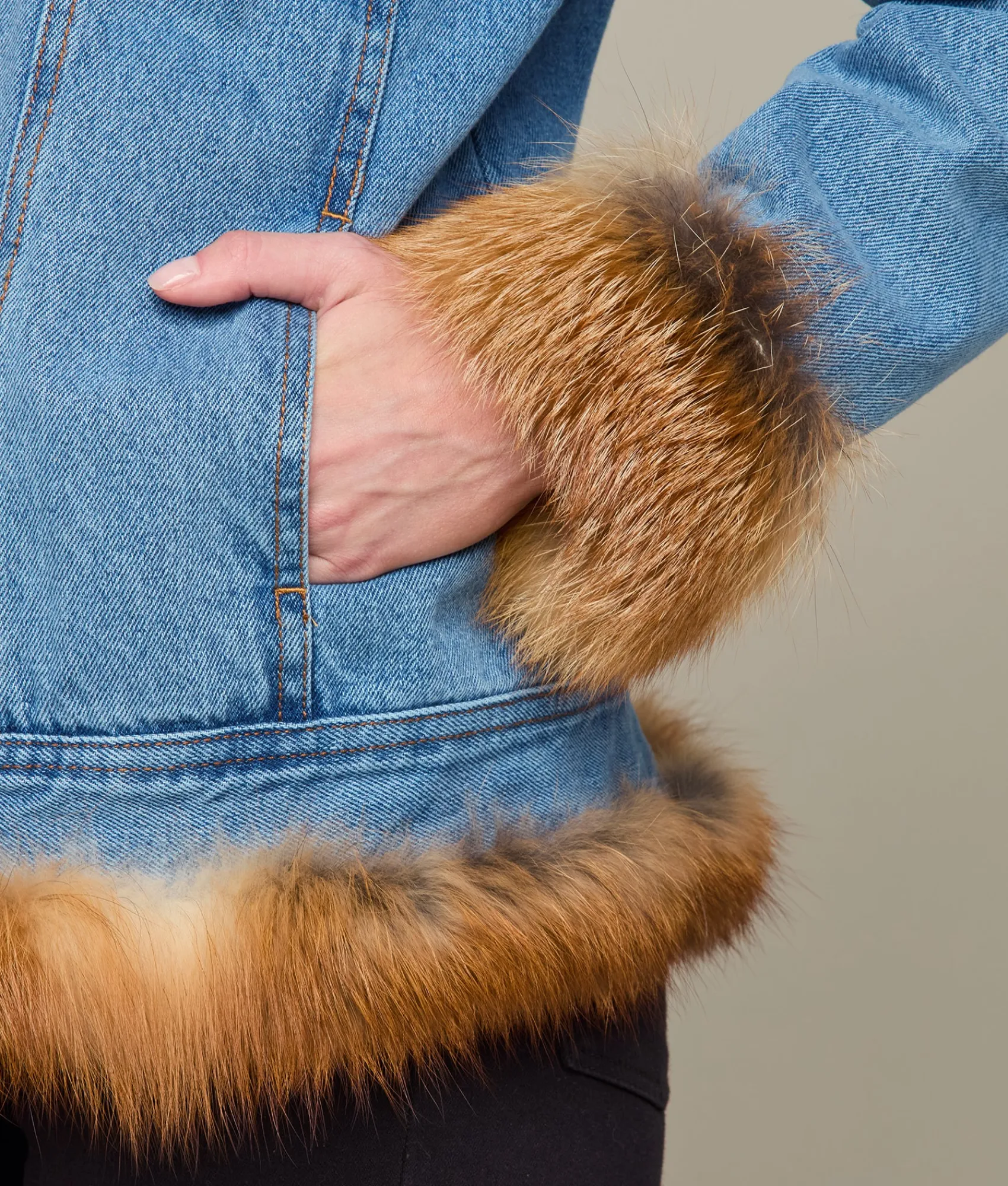 Lucchese And Red Fox Jacket*Women Furs|Outerwear