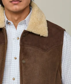 Lucchese Dustin Yoked Shearling Vest* Outerwear