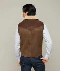 Lucchese Dustin Yoked Shearling Vest* Outerwear