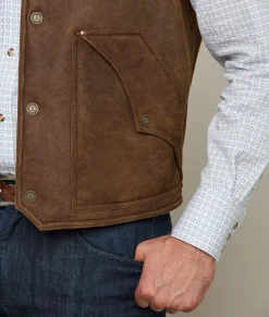 Lucchese Dustin Yoked Shearling Vest* Outerwear