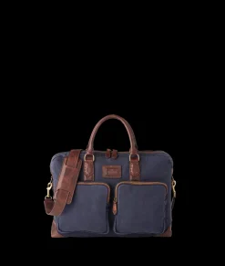 Lucchese Everyday Waxed Canvas Briefcase* Travel