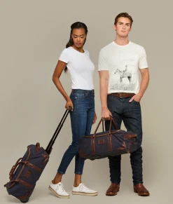 Lucchese Everyday Waxed Canvas Rolling Duffle*Women Travel|Travel