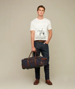 Lucchese Everyday Waxed Canvas Rolling Duffle*Women Travel|Travel