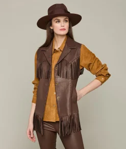 Lucchese Fringe Vest*Women Outerwear