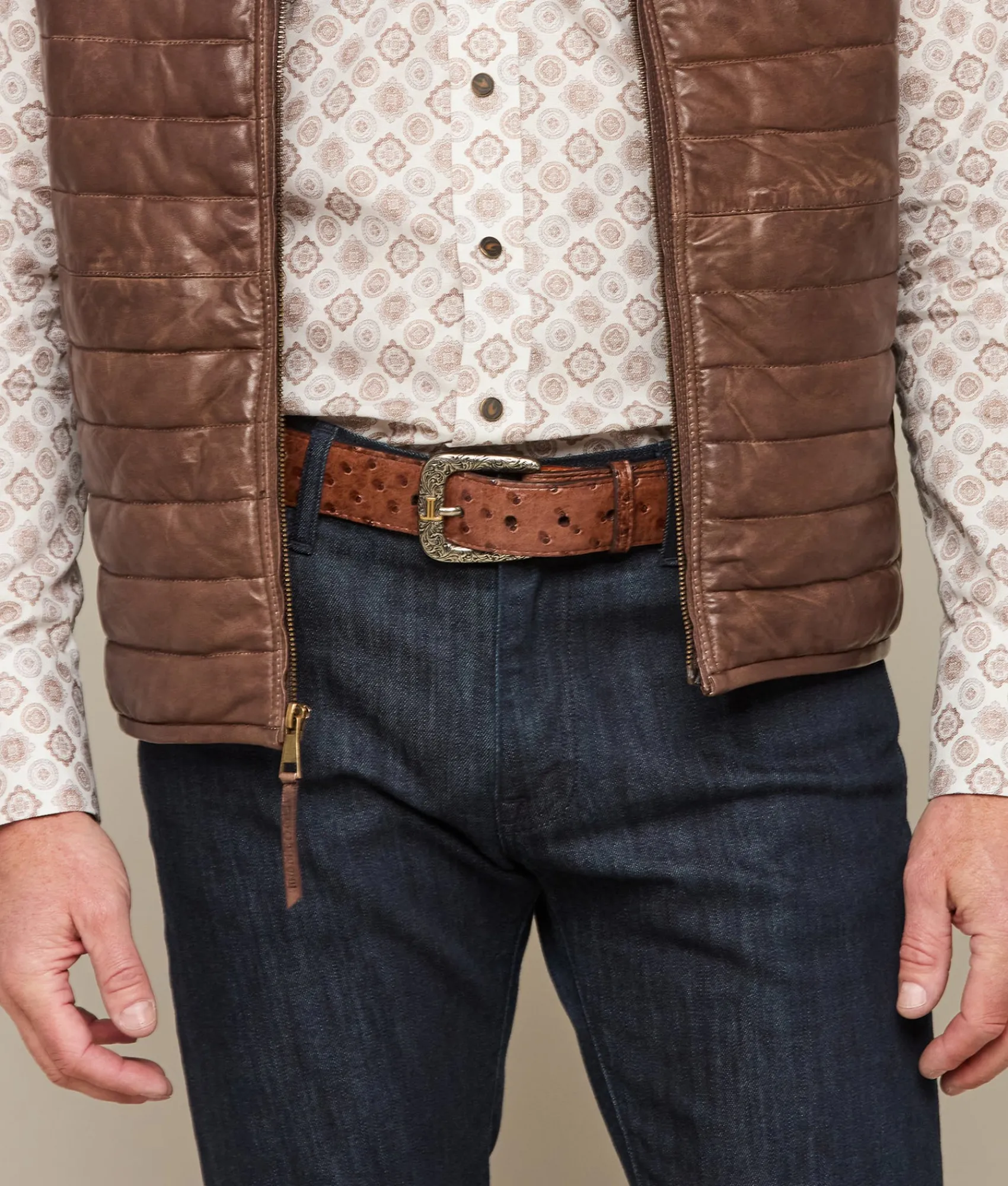 Lucchese Full Quill Ostrich* Belts & Belt Accessories