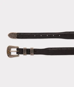 Lucchese Full Quill Ostrich Tapered*Women Belts|Belts & Belt Accessories