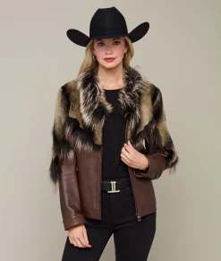 Lucchese Fur Yoke Jacket*Women Furs|Outerwear