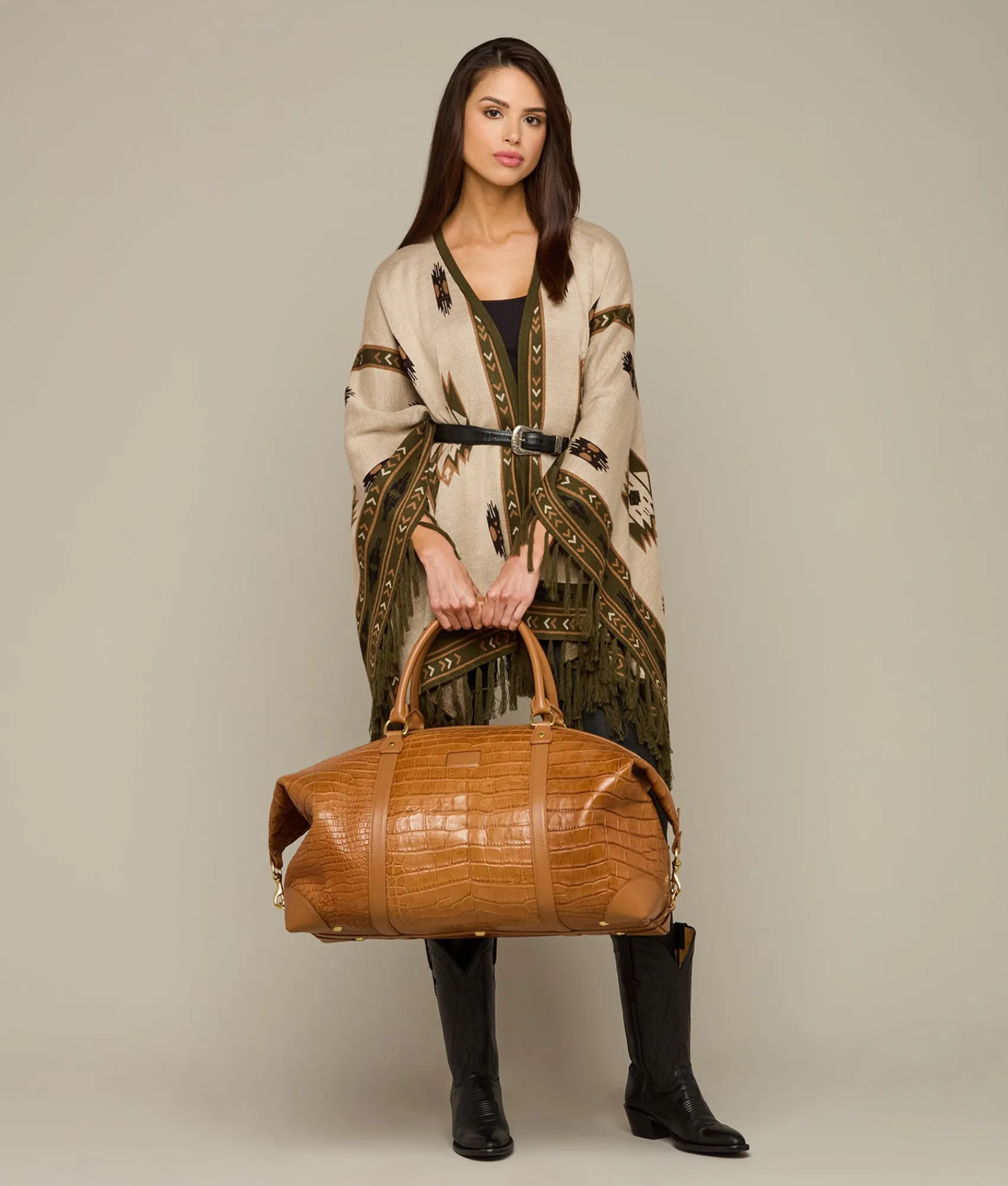 Lucchese Giant Gator Duffle - Large*Women Travel|Travel