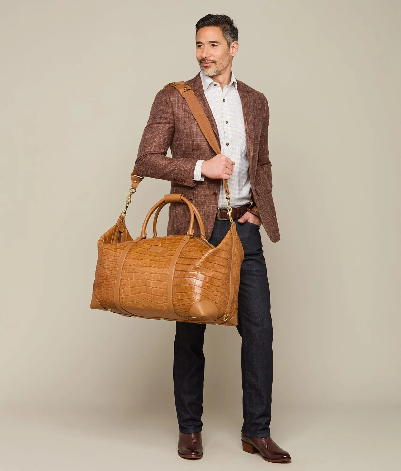 Lucchese Giant Gator Duffle - Large*Women Travel|Travel