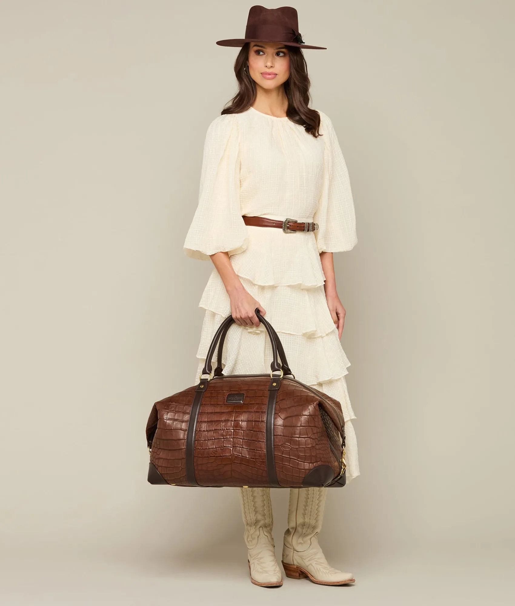 Lucchese Giant Gator Duffle – Large*Women Travel|Travel