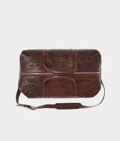 Lucchese Hand-Tooled Duffle*Women Travel|Travel