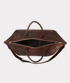 Lucchese Hand-Tooled Duffle*Women Travel|Travel