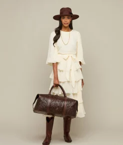Lucchese Hand-Tooled Duffle*Women Travel|Travel