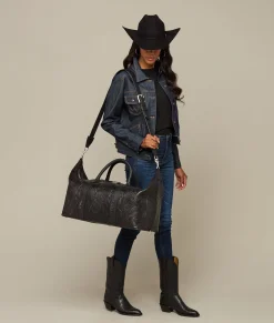 Lucchese Hand-Tooled Duffle*Women Travel|Travel