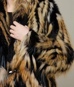 Lucchese Knitted Raccoon Fringe Jacket*Women Furs|Outerwear
