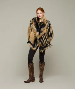 Lucchese Knitted Raccoon Fringe Jacket*Women Furs|Outerwear