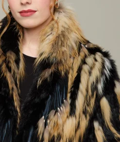 Lucchese Knitted Raccoon Fringe Jacket*Women Furs|Outerwear