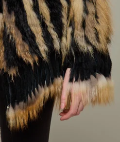 Lucchese Knitted Raccoon Fringe Jacket*Women Furs|Outerwear