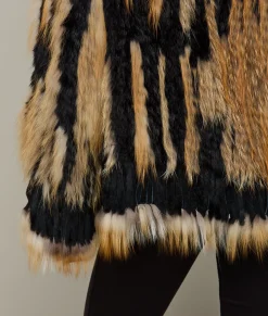 Lucchese Knitted Raccoon Fringe Jacket*Women Furs|Outerwear