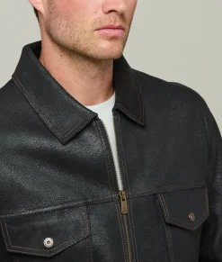 Lucchese Leather Trucker Jacket* Outerwear