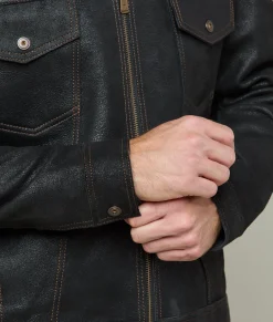 Lucchese Leather Trucker Jacket* Outerwear