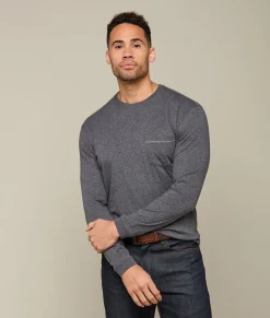 Lucchese Long Sleeve Bar Stitch Tee* Tops