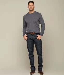 Lucchese Long Sleeve Bar Stitch Tee* Tops