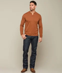 Lucchese Pima Cotton Henley* Tops