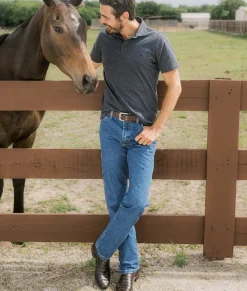 Lucchese Pima Cotton Polo* Tops