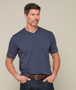 Lucchese Pima Cotton V-Neck* Tops