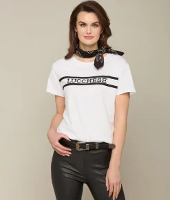 Lucchese Stripe Logo Tee*Women Tops