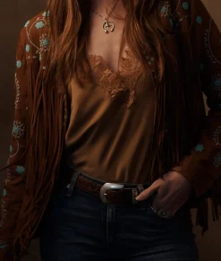 Lucchese Megan Coco Bias Cami*Women Tops