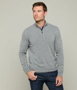 Lucchese Men's Cashmere Quarter Zip* Outerwear