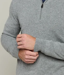 Lucchese Men's Cashmere Quarter Zip* Outerwear