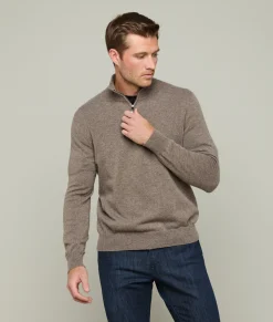 Lucchese Men's Cashmere Quarter Zip* Outerwear