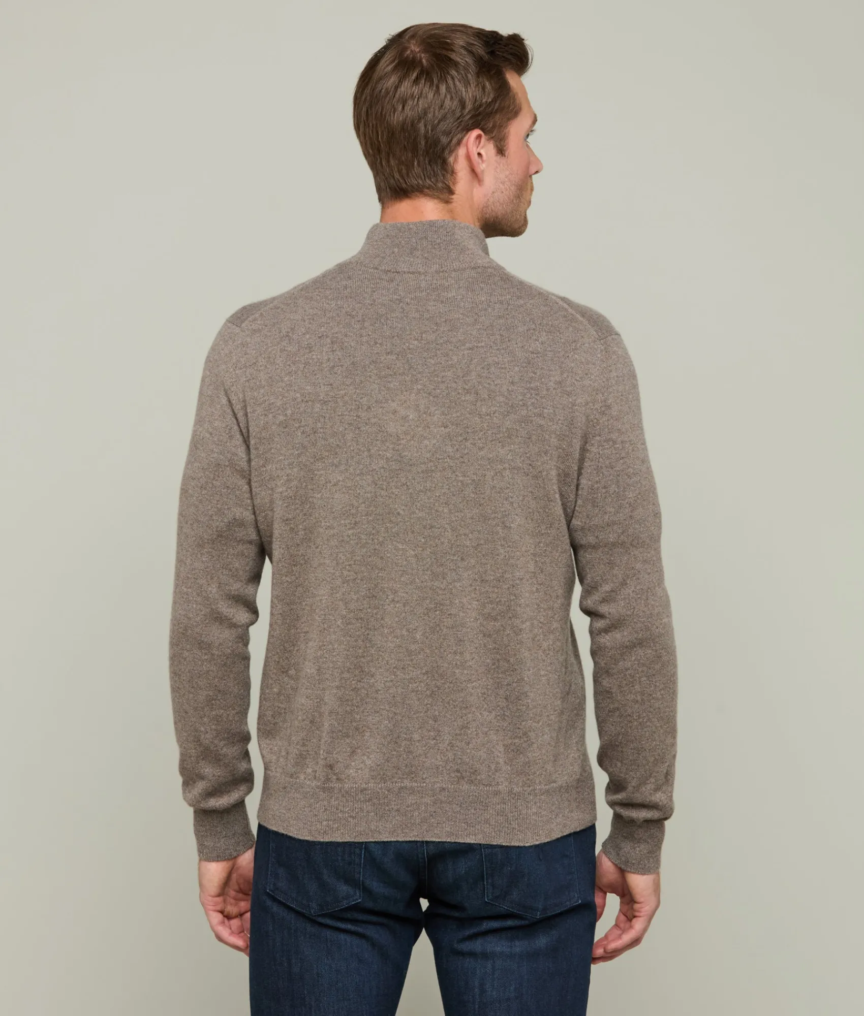 Lucchese Men's Cashmere Quarter Zip* Outerwear