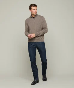 Lucchese Men's Cashmere Quarter Zip* Outerwear
