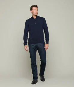 Lucchese Men's Cashmere Quarter Zip* Outerwear