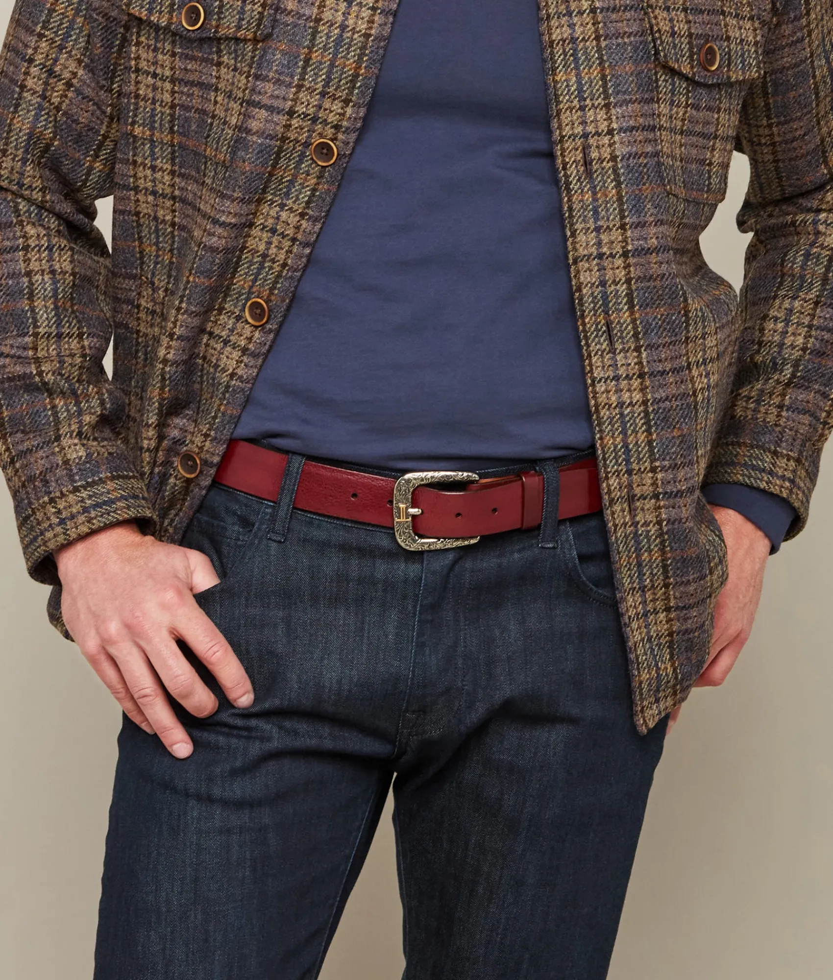 Lucchese Mens Dress Belt* Belts & Belt Accessories