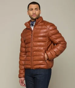 Lucchese Men's Leather Puffer Jacket* Outerwear